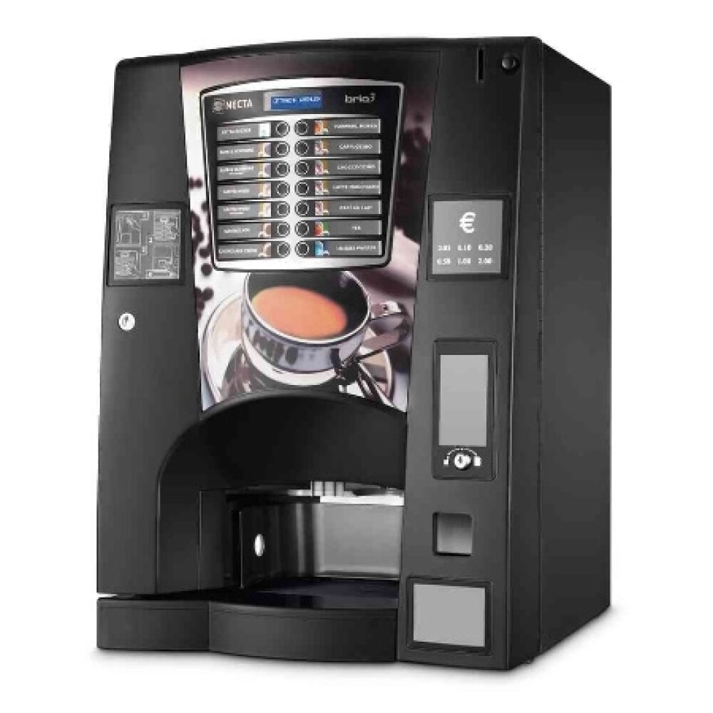 Кофемашина автомат купить. Некта Брио 3. Некста Брио 3 кофейный автомат. Вендинговые аппараты Necta. Вендинговый аппарат кофе Nespresso.