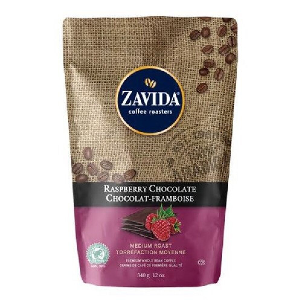 Cafea boabe Zavida Raspberry Chocolate , 340 gr