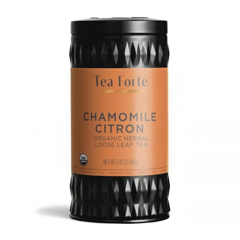 Cutie metalica cu ceai Chamomille Citron Tea Forte 40g