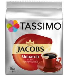 Capsule Tassimo Jacobs Monarch, 16 capsule, 104 gr.