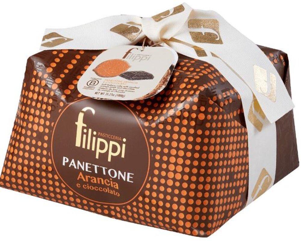 Panettone Filippi cu portocala si ciocolata 500g