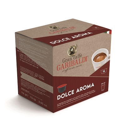 Capsule cafea Garibaldi Dolce Aroma compatibile Nescafe Dolce Gusto, 16 buc